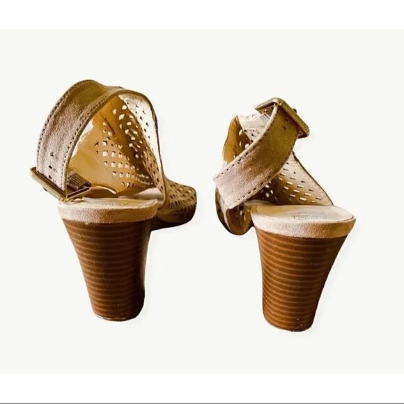 Liz Claiborne Womens Gamma  Perforated Booties Sz 9.5 Sandals Shoes - Picture 3 of 6